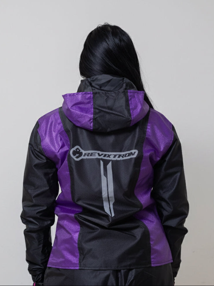 Impermeable tipo sudadera para mujer