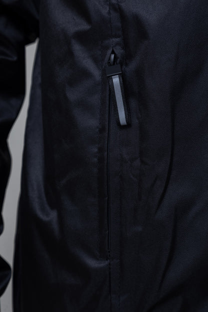 Chaqueta doble faz impermeable azul y negra