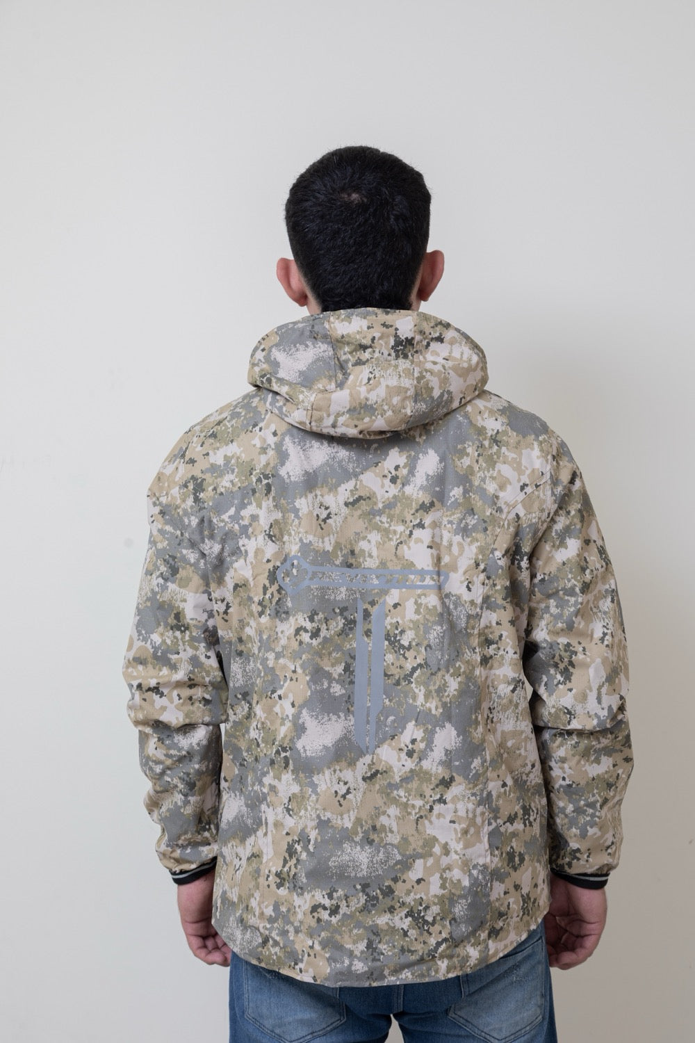 Chaqueta doble faz impermeable camuflada