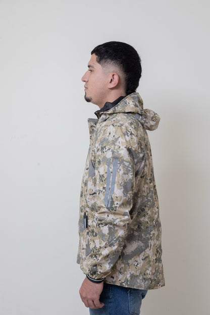 Chaqueta doble faz impermeable camuflada