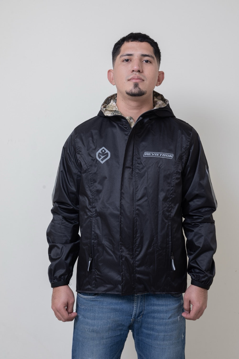 Chaqueta doble faz impermeable camuflada