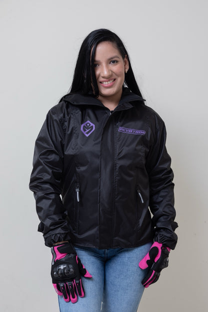 Chaqueta impermeable con espalda reflectiva