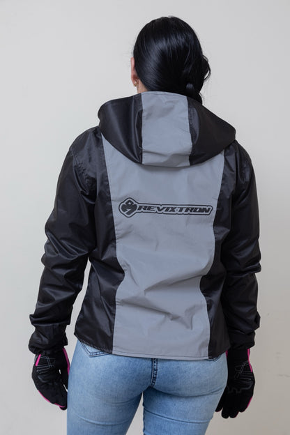 Chaqueta impermeable con espalda reflectiva