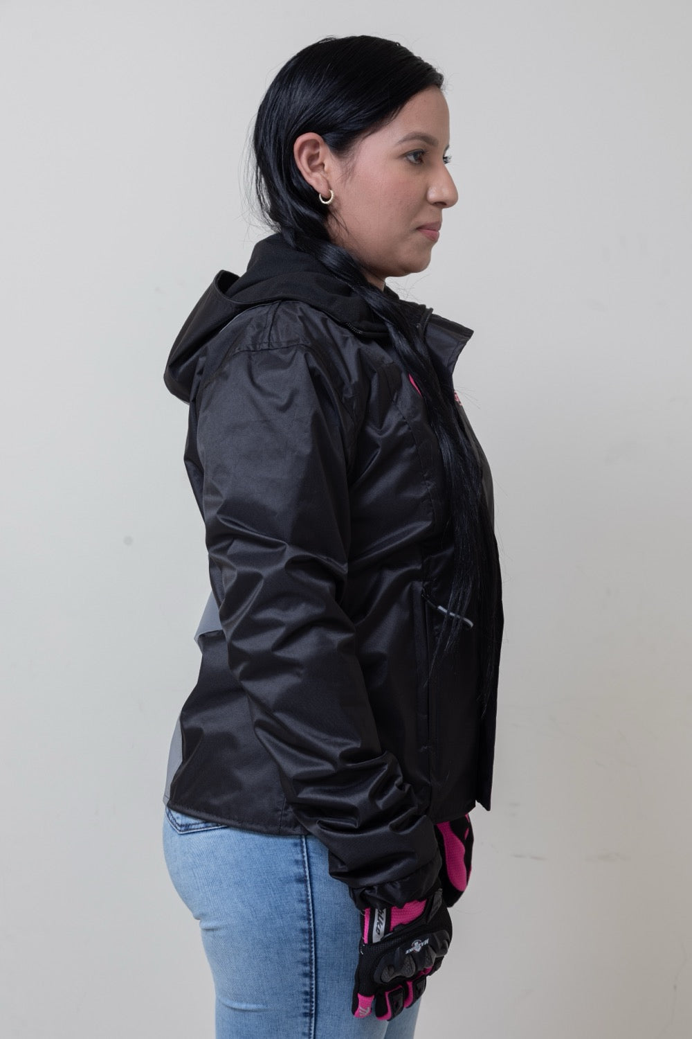 Chaqueta impermeable con espalda reflectiva