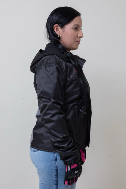 Chaqueta impermeable con espalda reflectiva