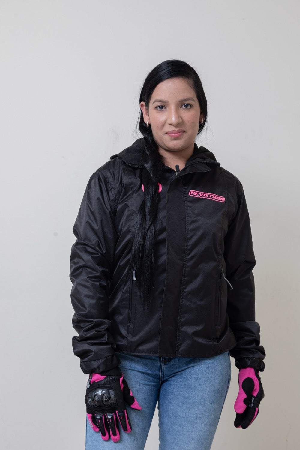 Chaqueta impermeable con espalda reflectiva