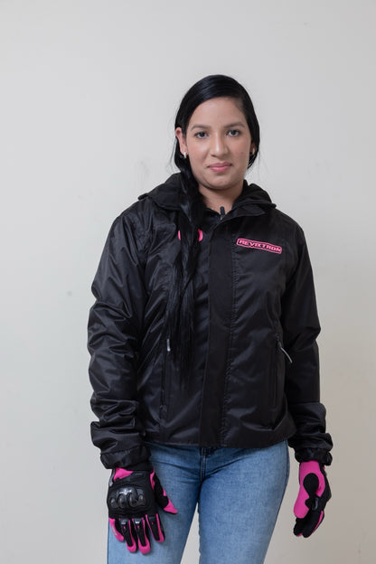 Chaqueta impermeable con espalda reflectiva