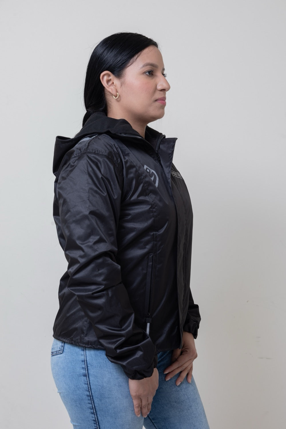 Chaqueta impermeable con espalda reflectiva