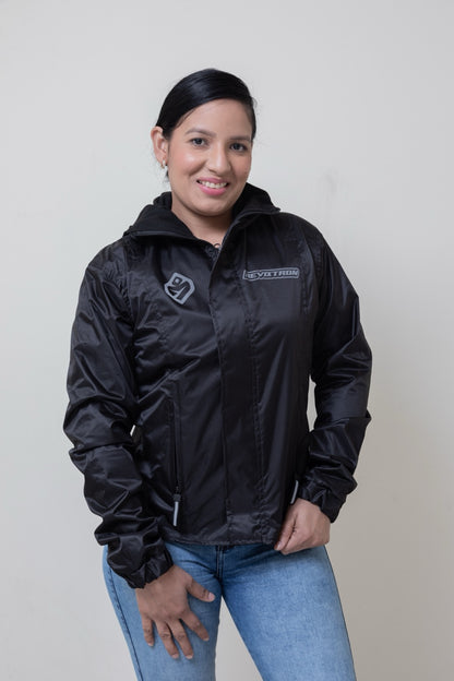 Chaqueta impermeable con espalda reflectiva