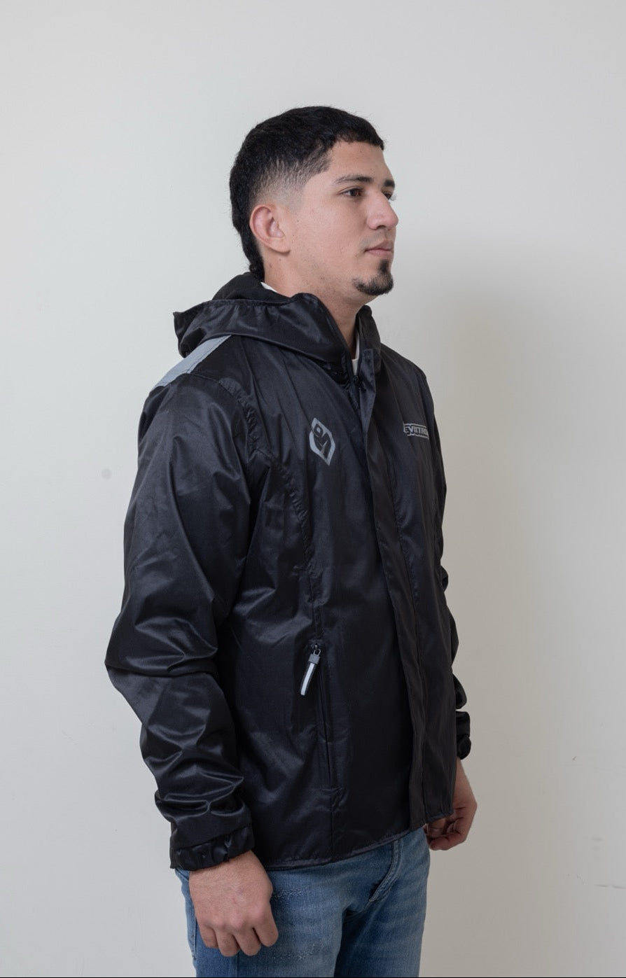 Chaqueta impermeable con espalda reflectiva