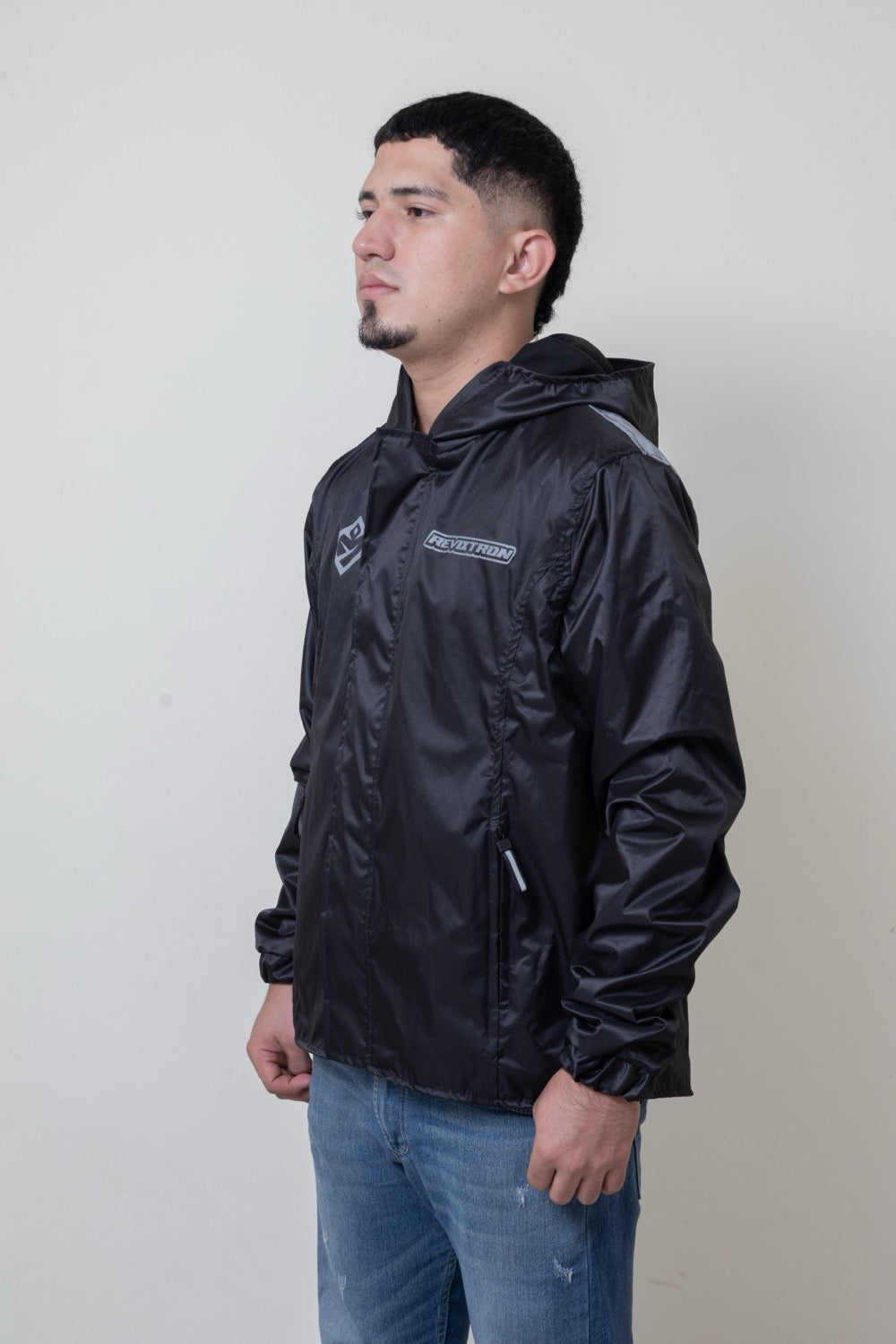 Chaqueta impermeable con espalda reflectiva