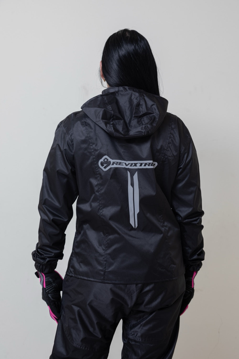 Impermeable tipo sudadera para mujer