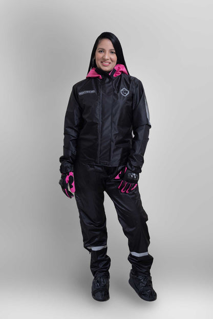 Impermeable tipo sudadera para mujer