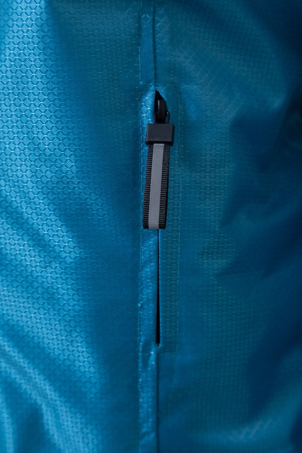 Chaqueta doble faz impermeable turquesa