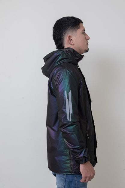 Chaqueta impermeable tornasol