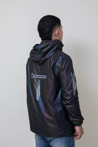 Chaqueta impermeable tornasol