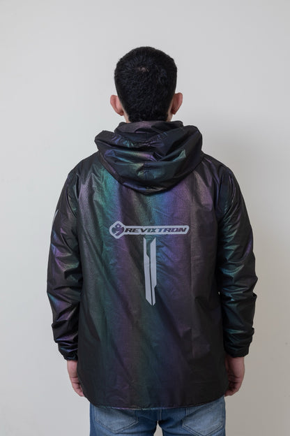 Chaqueta impermeable tornasol