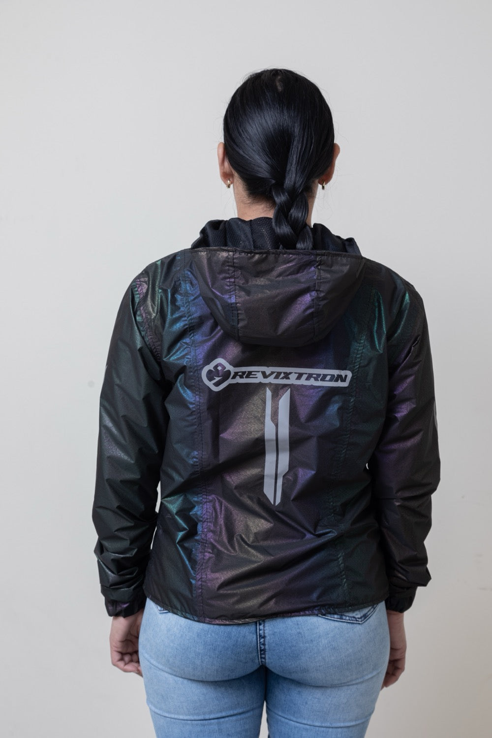 Chaqueta impermeable tornasol