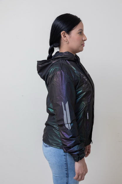 Chaqueta impermeable tornasol