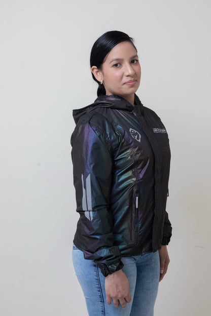 Chaqueta impermeable tornasol