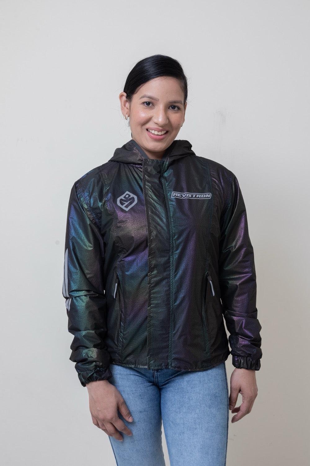 Chaqueta impermeable tornasol